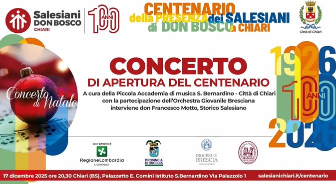 Concerto di Apertura del Centenario dei Salesiani a Chiari – 20 Dicembre 2025
